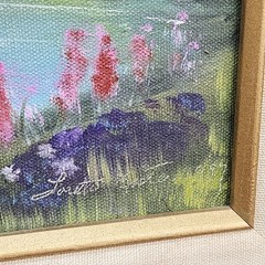 Signed Vintage Oil Painting Canvas Country Lake Scene Swans Bridge Church 27×23