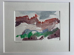 „Cappadocia“ Heinrich G. Noé, 2008 watercolor, 14×10 cm
