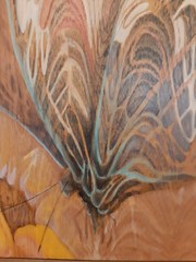 Louise Forbes Original Painting Oil On Wood „Butterfly“ California MCM Art 18×22