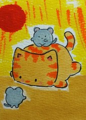Aceo Mixed Media Art Card