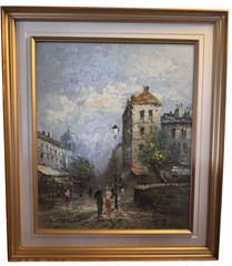 Caroline Burnett Oil Painting Autograph Size H 23.8 x W 19.6 in