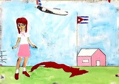 Acrylic Mixta on cardboard Juan Karlos cuban 40x29Cm T:un Dia Mas.
