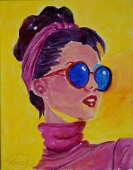 Original Abstract Expressionism Pop Art 11×14 Acrylic Canvas Painting Decor