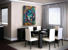 Modern Painting Figurative Art „Three“ Urban X, Mix Lang Abstract Original