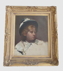 HANDSOME YOUNG MAN 19th c. PORTRAIT ON PAUL FOINET FRENCH CANVAS LATE 1800’s