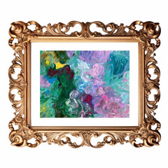 Original Painting Abstract Matted 11″x14″ Modern Colorful Art Acrylic Jimarieart