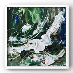 Arctic Ocean Shore near Tromsø Norway, Dramatic Abstract Seascape Framed Artwork