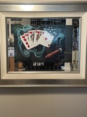 Royal Flush by Michael Goddard 19.5” X 12” in mirror/frame