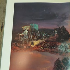 Bill Chappell Print „All In A Day’s Work“ Cowboy Western Landscape 42″ x 29″