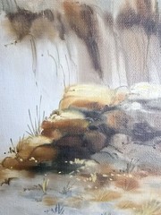 Louis Maestas Original Oil Painting 18×30 In