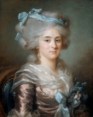 Canvas Print Oil painting European lady portrait printed on canvas L1201