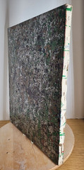 AFTER? JACKSON POLLOCK ALUMINUM DRIP PAINTING, PERFECT MARBELIZATION