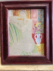 Signed HENRI MATISSE 1933, INK and WATERCOLOR