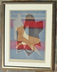 Neal Doty One-of-a-Kind Mixed Media Hand Signed US Artist FRAMED Modern Art