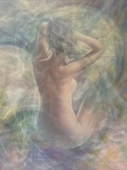 Maire Palme Painting Portrait Masterful Abstract Surrealism Transcendental Woman