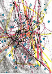 ACEO ATC CARD „Mr Beayre“ REASOR Original Abstract Painting 2.5×3.5