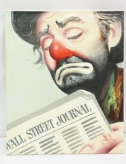 Clown Painting Rusty Rust EMMETT KELLY Oil Canvas 1982 141/250 24″ x 20″ News