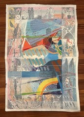 DAMAGED – Calman Shemi Hand Signed Numbered Limited Ed Painting “Spanish Tiles”