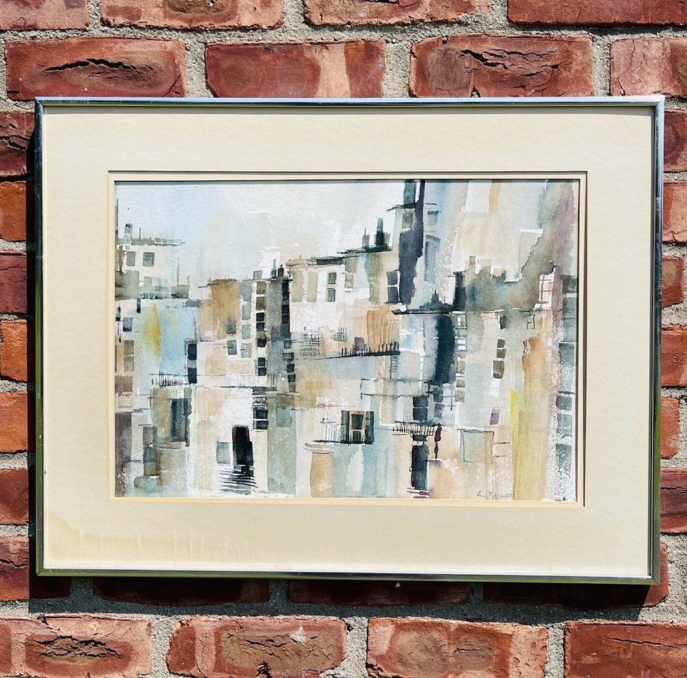 East Northport Long Island Artist & Instructor Lucy Taylor W/C. NYC Tenements ￼