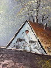 EXTRAORDINARY 1950s NELSON LANDSCAPE, oil, canvas