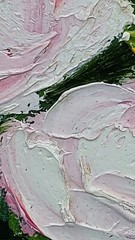 Flowers Peonies #5 Original Painting oil for her Impasto handmade wall art ooak