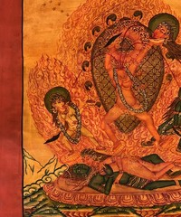 CHHINNAMASTA NEWARI PAUBHA THANGKA PAINTING OIL VARNISHED KALI TANTRA ART