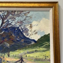 FLOYD CHANDLER PAINTING MISSION VALLEY CALIFORNIA REGIONALISM HISTORIC SAN DIEGO