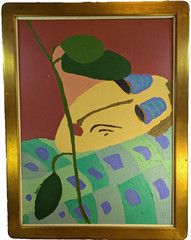 Rekey Woman 24X18in Abstract Modern Art Figurative Expressionism Figurative 1974