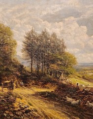 George William Mote (British, 1832-1909) – Original Victorian Landscape Painting