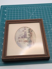 Vintage Southwestern Watercolor Mission Church Framed Art Tucson AZ Gallery…