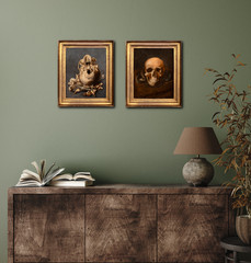 Dutch Old Master Still Life Of A Skull Memento Mori – Pieter Claesz (1597-1660)