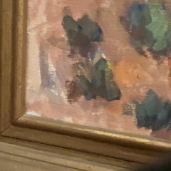 Orig Southwest Oil Painting Arizona Landscape Nell Rhodes Bickel McCoy 1920’s