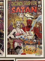 Frank Forte Satan Print Set Of 7 7”x11 Signed W/ COA Sexy Pop Surrealism