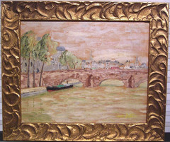 Vtg French Impressionist Landscape Oil Painting Signed Leon Jallot
