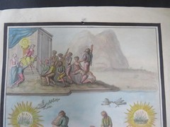18th Century Allegorical Italian Watercolour – Death, Peace & Re-birth?