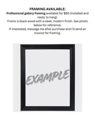Aleph Original Art Dog 14×11 Abstract Expressionist Decor Painting Canvas