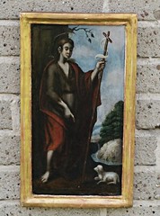 Antique Oil Painting on Wood – Saint Agnes – Religious Painting, c. 1700–1800
