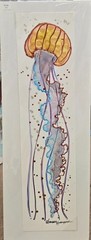 Elizabeth Huffmaster Jellyfish Watercolor on Yupo III – Small