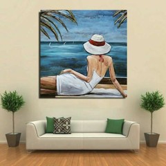 Soaking The Sun on Gorgeous Peaceful Beech 3D Wall Mount Oil Painting Gift