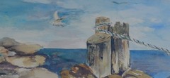 Art-Anna Gelzis „Ocean“ Lithograph/Print, Signed-Reproduction