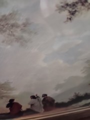Vintage The Road to Emmaus with Jesus Christ and Disciples Art Print 14 x 17.5