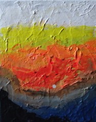 PAINTING ACRYLICS ORIGINAL 10″Hx8″W „Canyon Sunrise“ textured by Steven Graff