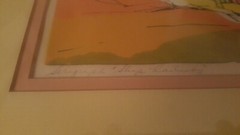 Vintage 60s Abstract Block Print Mid Century Modern Art Wall Hanging John Black