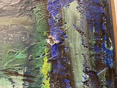Carlo of Hollywood Oil On Canvas Painting Mid Century