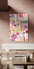 Original Abstract Hand Painted Artwork – Unique, Handmade Paintings 100x70cm