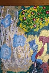 Original Painting Bart Gets His Soul Blown Out Simpsons Weird Lowbrow Ghost Tree