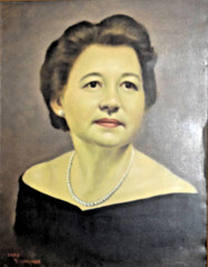 1955 Tamiji Kitagawa Portrait Of Woman Original Oil Painting Rice Paper Framed