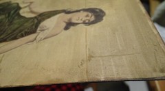 Circa 1861 Painting – paint over print? (Egyptian Beauty by Nathaniel Sichel)