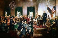 Signing the Constitution United States Painting by Howard Christy Reproduction