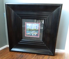 Fine Art, signed original Oil painting, with framed „Moored No. 2“